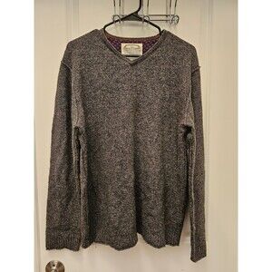 Vintage Men's White Stuff Lambswool Blend Sweater Storm Grey Size Medium